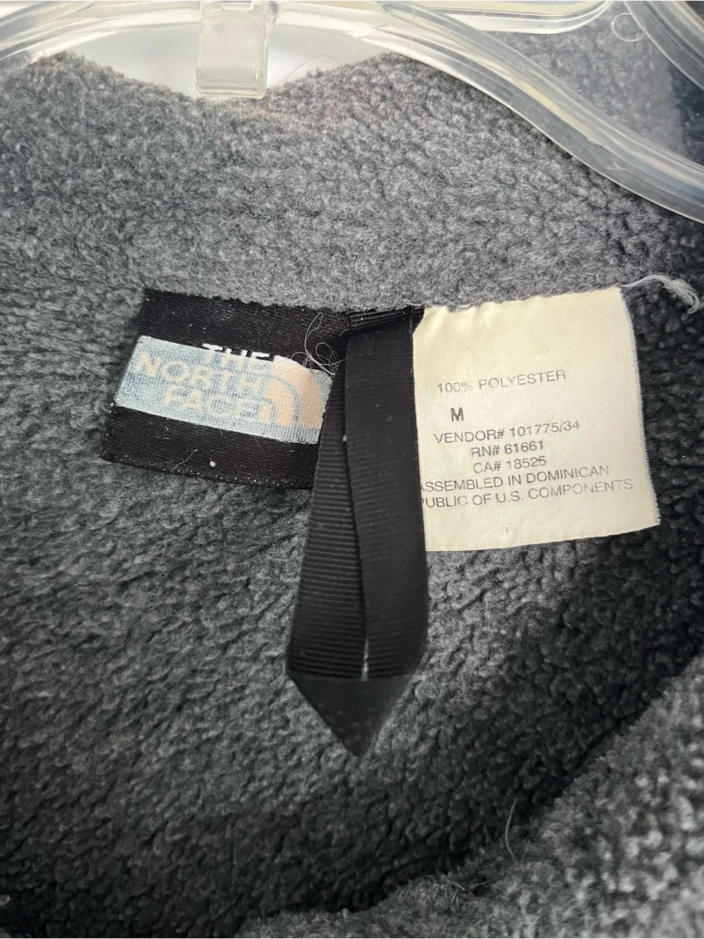 The North Face Men's Gray Zip-Up Fleece Jacket
